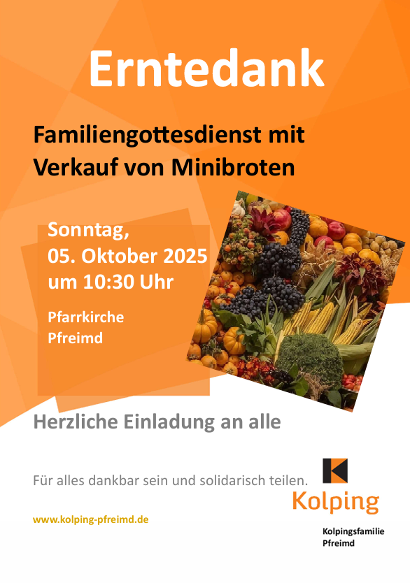 Familiengottesdienst Erntedank